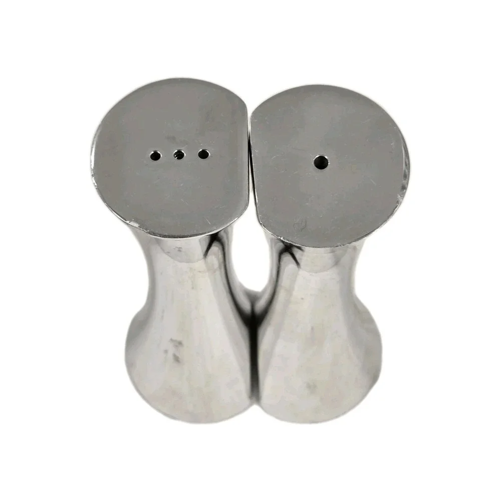 Nambe Hug‎ Salt & Pepper Shakers Set, Alloy Metal 1995